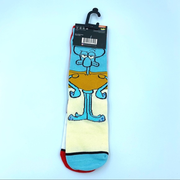 Kids Odd Sox SpongeBob Mr Krabs Squidward Socks - Picture 3 of 5